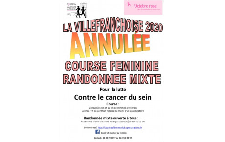 LA VILLEFRANCHOISE EST ANNULEE